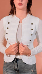 Susy mix Napoleon gilet Panna