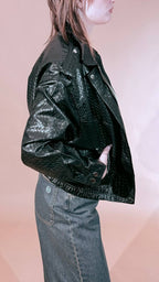 LEVA veneta bomber intreccio Nero